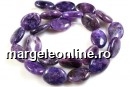 Dark purple kunzite, flat oval, 18mm