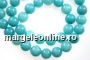 Blue sea jade, round, 8.5mm