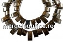 Bronzite, flat rectangle, 16-25mm