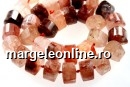 Volcano quartz, faceted triangle, 16mm