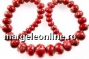 Sediment jasper, intense red, donnuts, 10.5-21mm