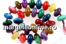 Natural agate, dragon vein multicolor, rondelle, 20.5mm