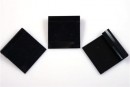 Etichete catifea, negru, 25x25mm