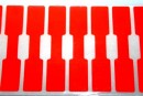 Etichete pentru bijuterii, rosu neon - x20buc