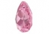 Swarovski, pandantiv picatura, rose, 9mm - x2