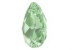 Swarovski, drop pendant, peridot, 9mm - x2