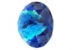 Swarovski dome, fancy chaton, bermuda blue, 10mm - x1