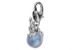 Swarovski, breloc Uni Unicorn, iridescent light blue - crystal,  22mm - x1