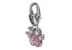 Swarovski, breloc Polly Paw, light rose,  19mm - x1