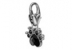 Swarovski, breloc Polly Paw, jet,  19mm - x1