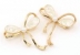 Brochure, Bow with Pearls, 4.4x4.2cm - x1