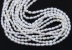 Micro oval cultured pearls, white