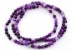 Bratara elastica agate striped mov, 4mm