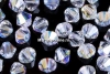 Swarovski, margele bicone, crystal aurore boreale, 4mm - x20