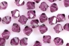 Swarovski, margele bicone, amethyst, 4mm - x20