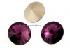 Swarovski, rivoli, amethyst, 18mm - x1