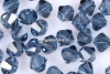 Swarovski, margele bicone, montana, 4mm - x20