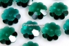 Swarovski,marguerite flower, emerald, 6mm - x10