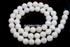 Margele sidef ivory intens, rotund, 4.5mm