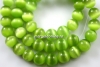 Margele ochi de pisica, verde lime, 6mm