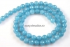 Margele cuart albastru angelit, rotund fatetat, 6.5mm