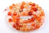 Carnelian, round, 6.4mm