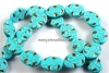 Turquoise magnesite, flat oval, 19.5mm