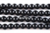 Onix, black, round, 8.5mm - x10