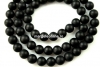 Onix, matt black, round, 4mm
