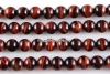Red tiger eye, round, 8.5mm
