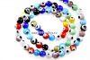 Margele Evil eye, rotund, multicolor, 6mm