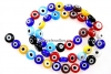 Margele Evil eye, disc, multicolor, 8mm