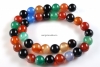 Margele agate multicolore, rotund, 6mm
