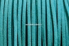 Snur faux suede, turcoaz, 3mm - x5m