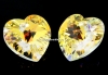 Swarovski, pandantiv inima, aurore boreale, 18mm - x1