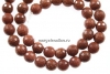 Brown goldstone, faceted round, 4mm