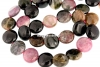 Margele turmalina naturala, multicolor ,disc, 12.5mm