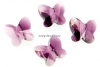 Swarovski, fluture, amethyst blend, 6mm - x2