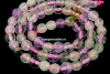 Mix white, pink quartz, prehnite, amethyst, citrine, microfaceted, 6mm