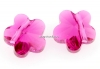 Swarovski, floare, fuchsia, 6mm - x4