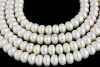 Perle de cultura - 9x6mm, alb