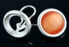 Tortite cercei clips, argint 925, pentru cabochon 12mm - x1per