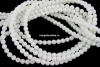 White agate, round, 3mm