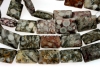 Fossil jasper, natural, flat rectangle, 16x12mm