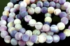 Frosted agate, purple, round, 8mm