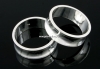 Baza inel suport cristale, argint 925, 17mm - x1