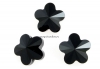 Swarovski, margele floare, jet, 10mm - x2
