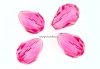 Swarovski, margele picatura, rose, 9x6mm - x2