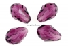 Swarovski, margele picatura, amethyst, 9x6mm - x2