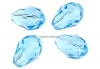 Swarovski, margele picatura, aquamarine, 9x6mm - x2